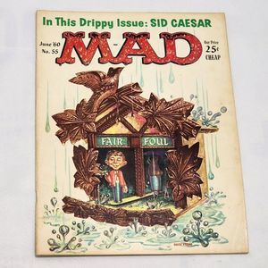 Mad Magazine #55 June 1960 Classic Kelly Freas cover Alfred Sid Caesar Rare Fine